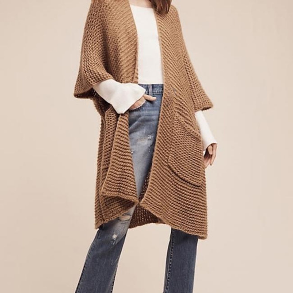 Anthropologie: Extra Long Knit Cardigan